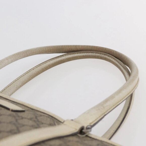 GUCCI GG Supreme Tote Bag PVC Beige Silver 114595 Auth 142526 - Picture 9 of 15
